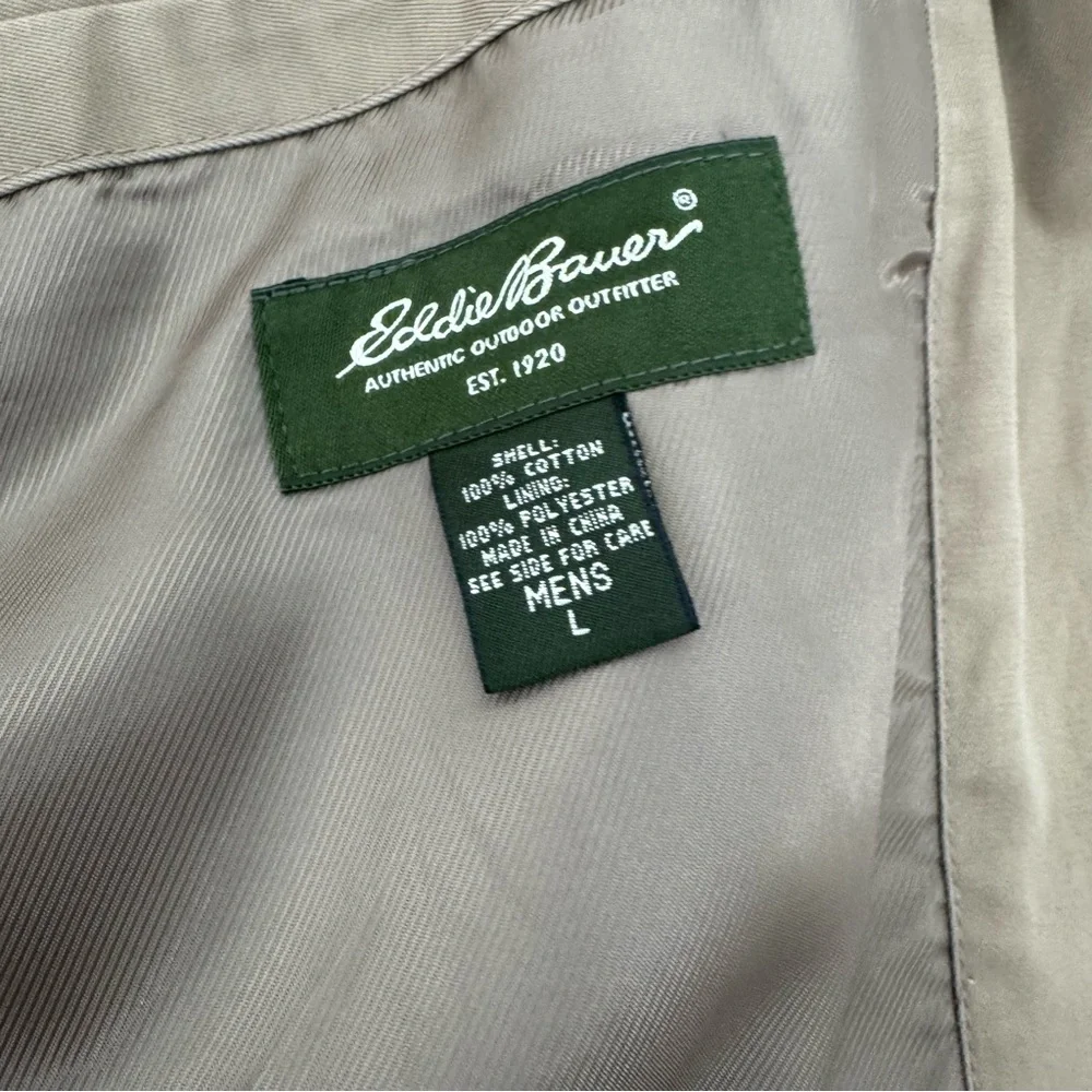 NWD Eddie Bauer Blazer Sport Coat Mens L Casual Acorn Cotton